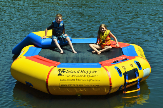 10 Foot Island Hopper Bounce N Splash Water Trampoline