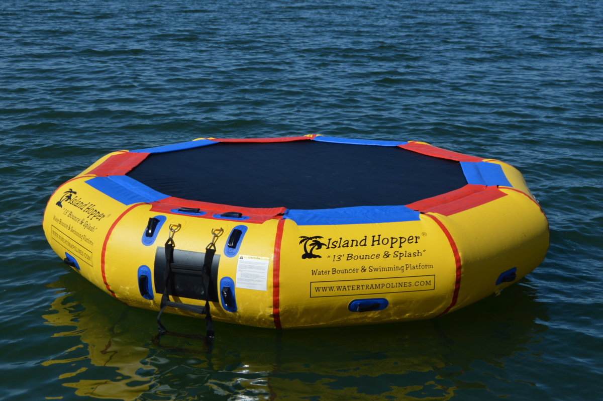 13 Foot Island Hopper Bounce N Splash Water Trampoline
