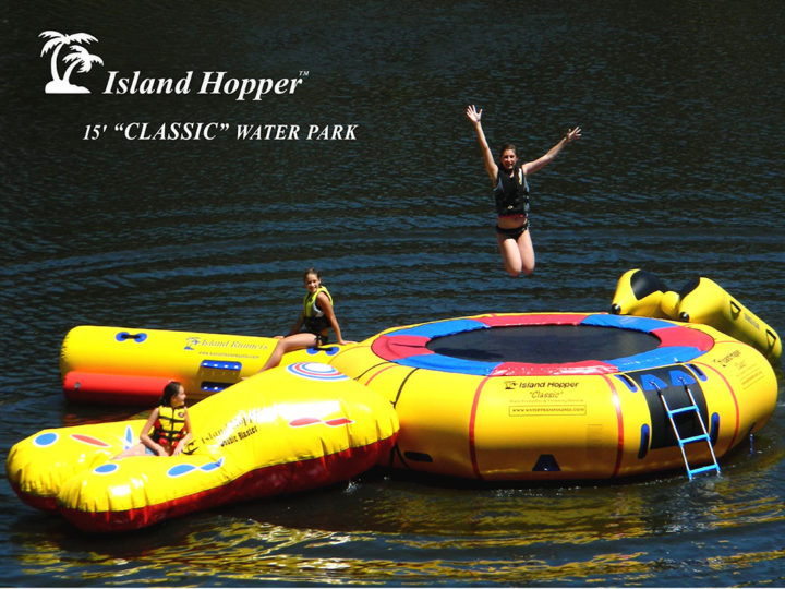 15 foot Island Hopper Classic Water Park water trampoline