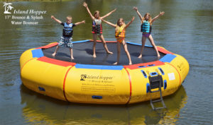 17 Foot Island Hopper Bounce N Splash Water Trampoline