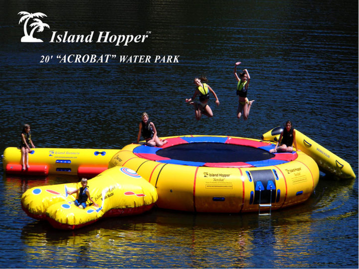 20 Foot Island Hopper Acrobat Water Trampoline