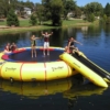25' giant jump commercial water trampoline by island hopper