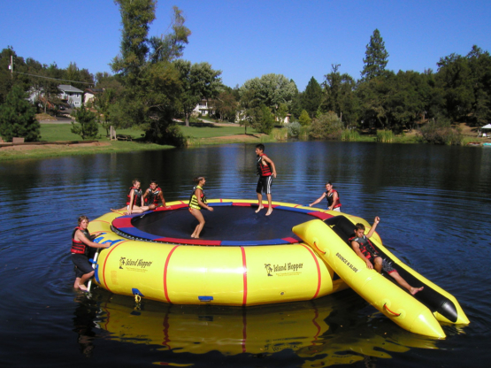 25 Foot Island Hopper Giant Jump Water trampoline