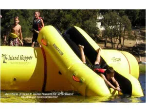 Island Hopper Bounce N Slide Water Trampoline