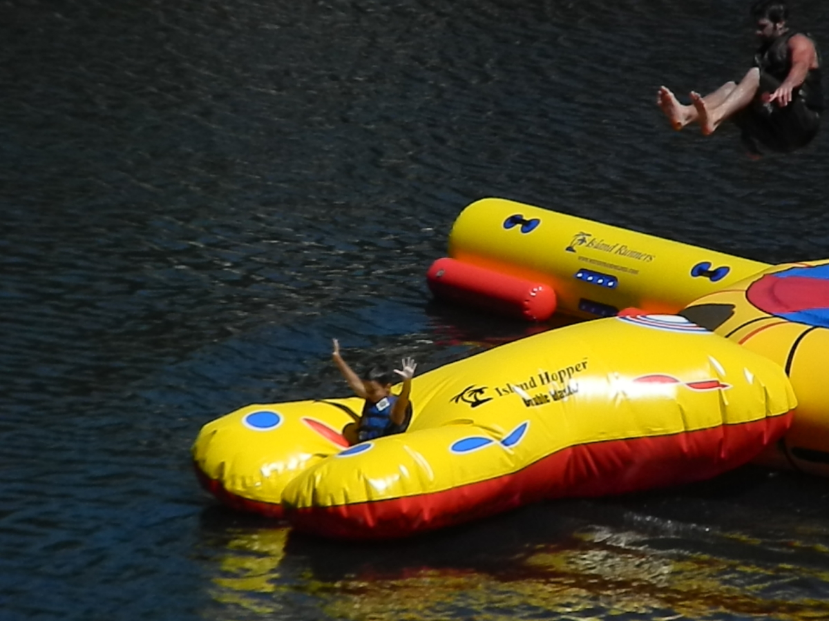 Island Hopper Double Blaster Water Trampoline Attachment