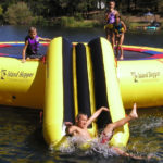 Island Hopper Bounce N Slide Water Trampoline