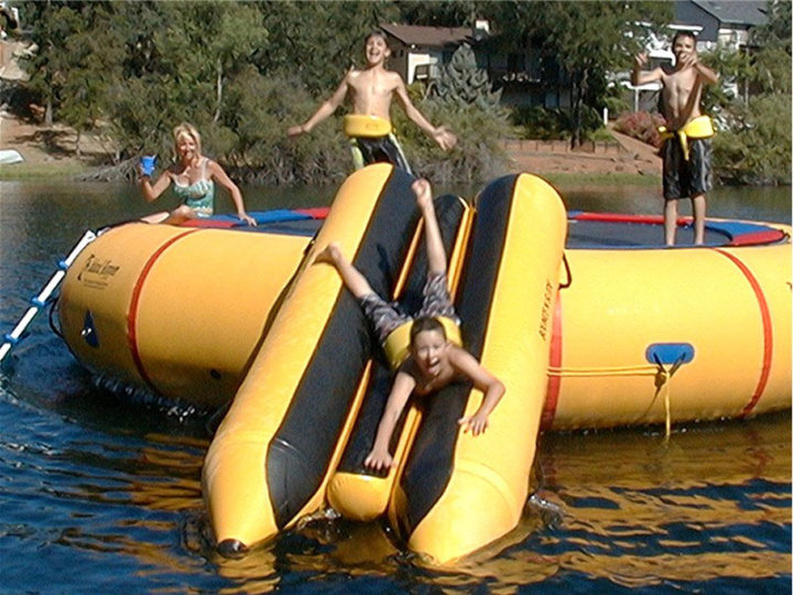Island Hopper Bounce N Slide Water Trampoline