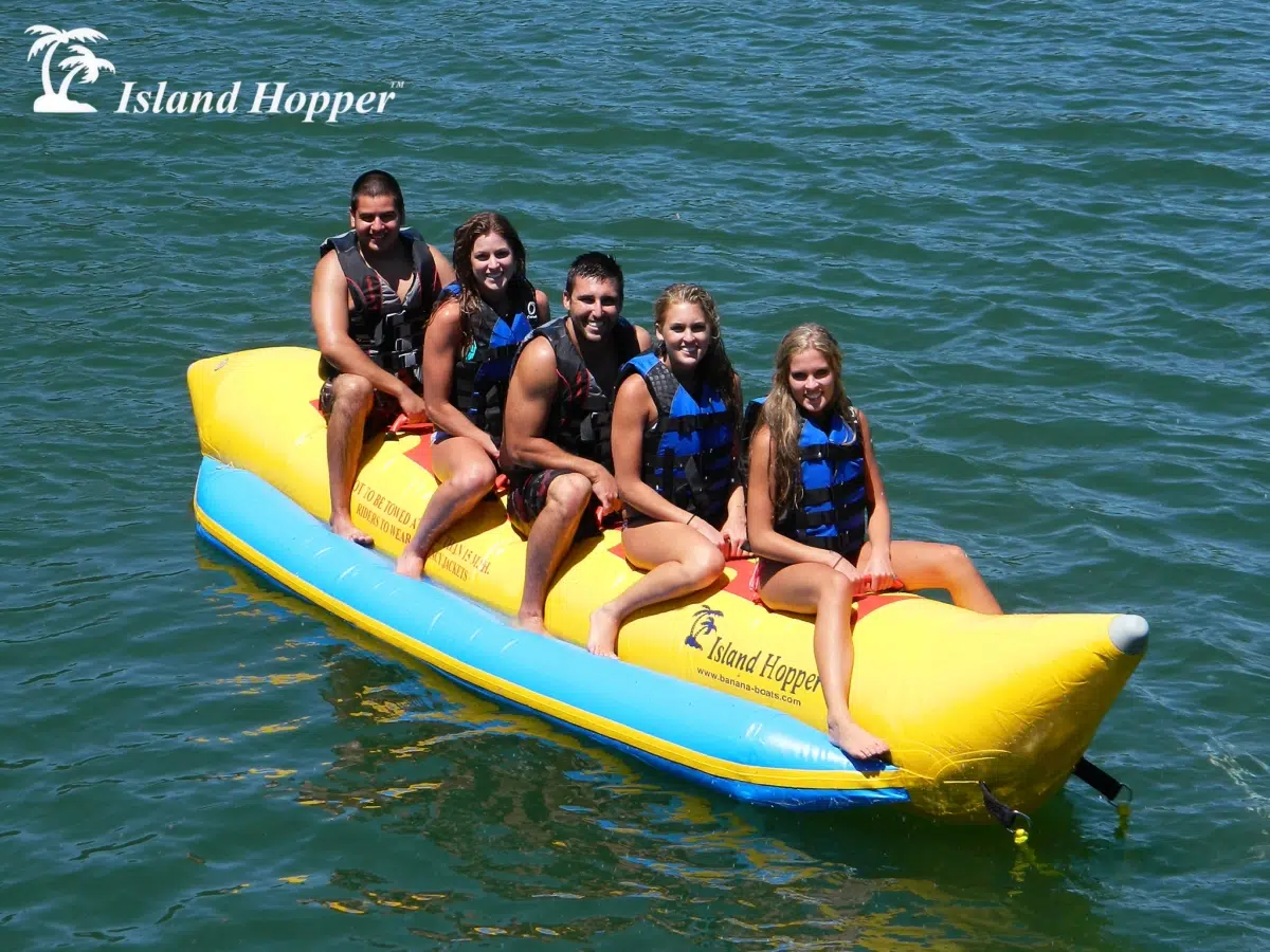 Island Hopper 5 Person Inflatable Banana Boat