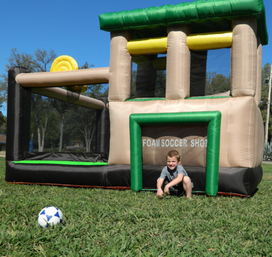 Island Hopper Fort All Sport Bounce House With Soccer Shot