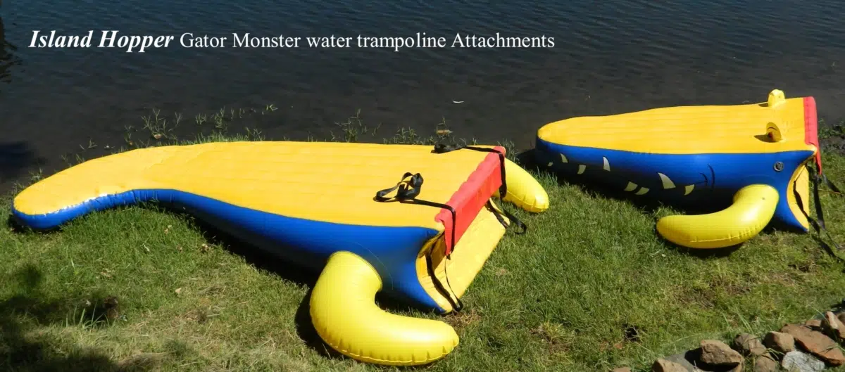 Island Hopper Gator Monster Water Trampoline Slide Attachments