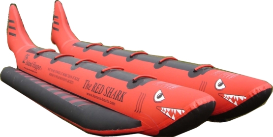 Island Hopper 10 Person The Red Shark Inflatable Banana Boat