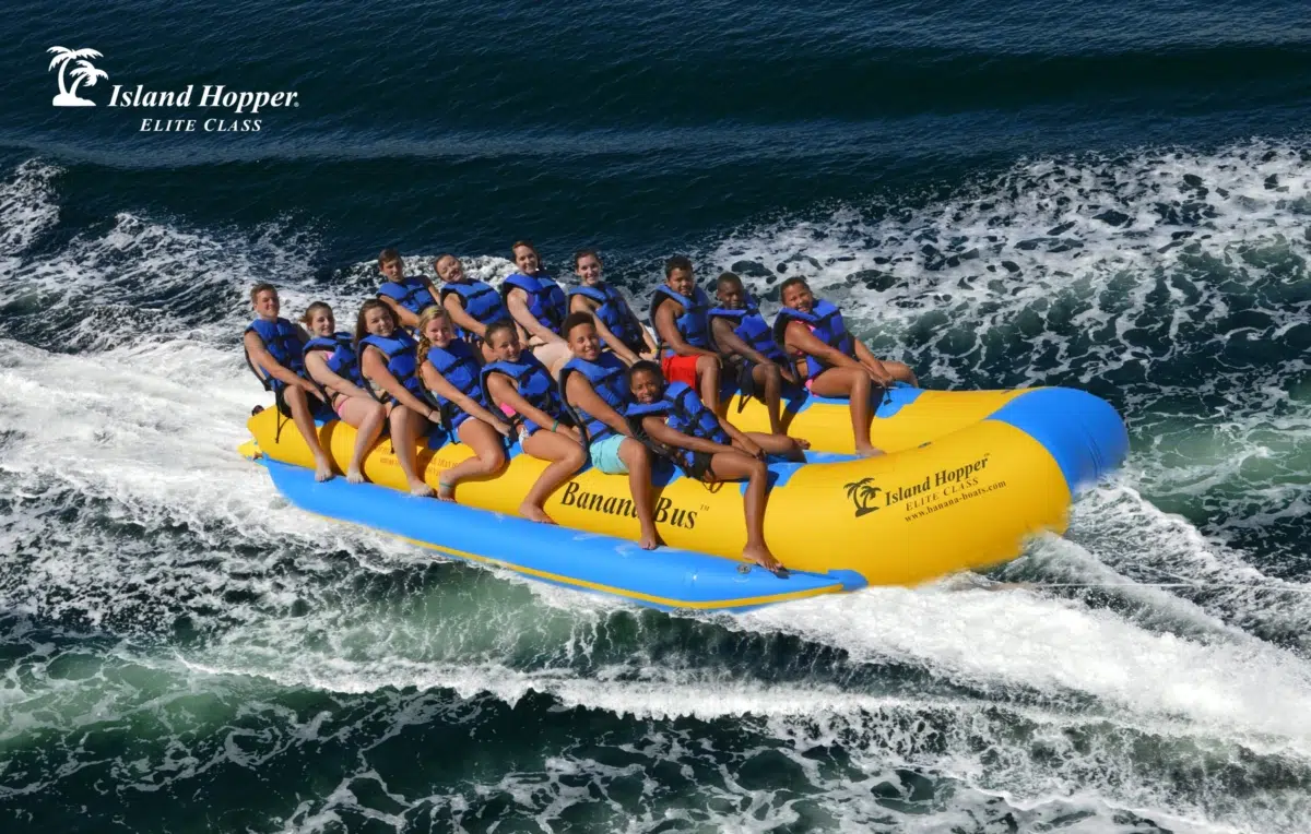 Island Hopper 14 Person Inflatable Banana Bus