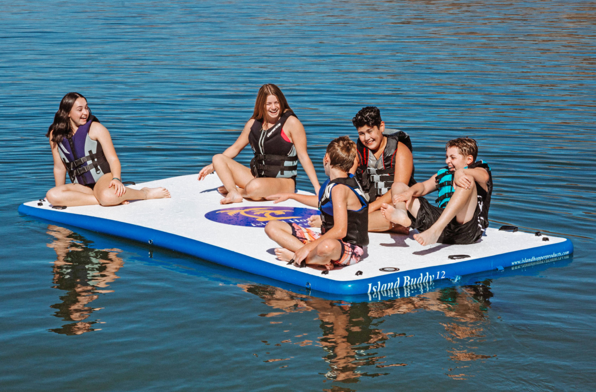 12 foot island buddy water platform for kids