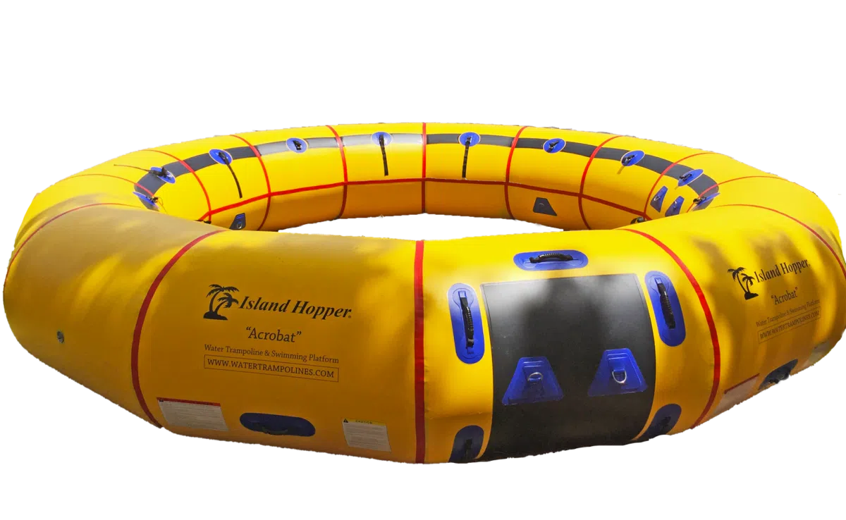 island hopper water trampoline tube