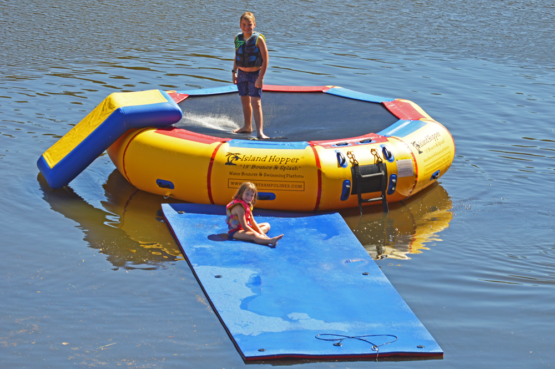 heavy duty water mat attachment for water trampoline