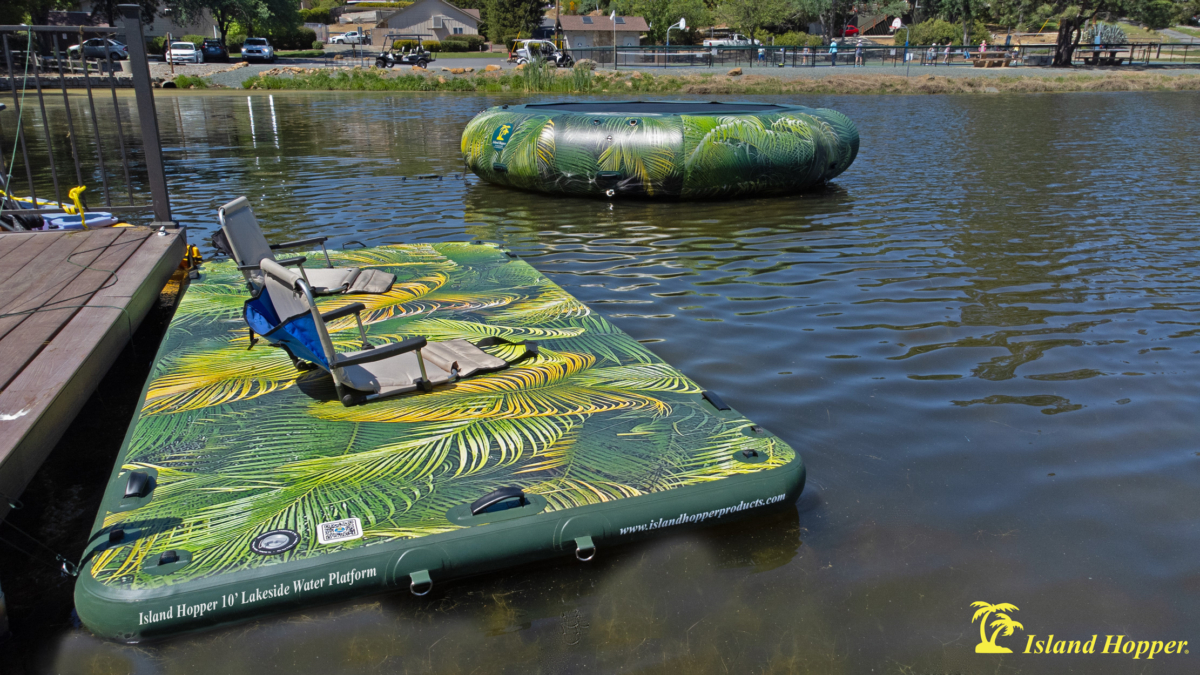 lakeside inflatable dock extension