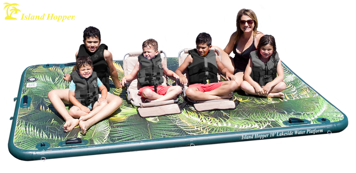 10ft lakeside water platform inflatable dock