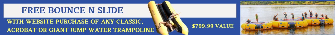 Free Water Trampoline Slide With Purchase